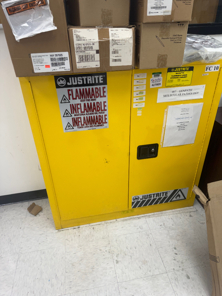 Image of Justrite Sure-Grip EX 20 Gallon Flammable Liquid Storage Cabinet